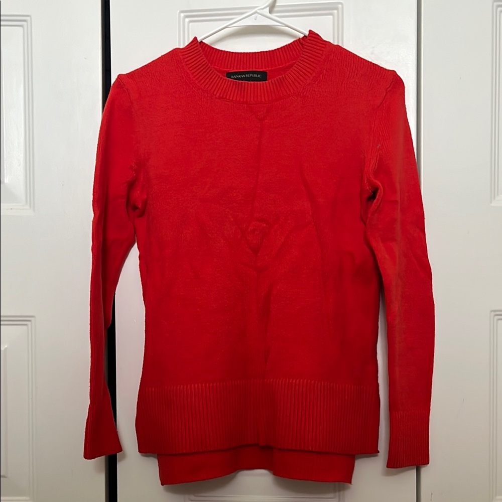 Banana Republic Orange Red Sweater